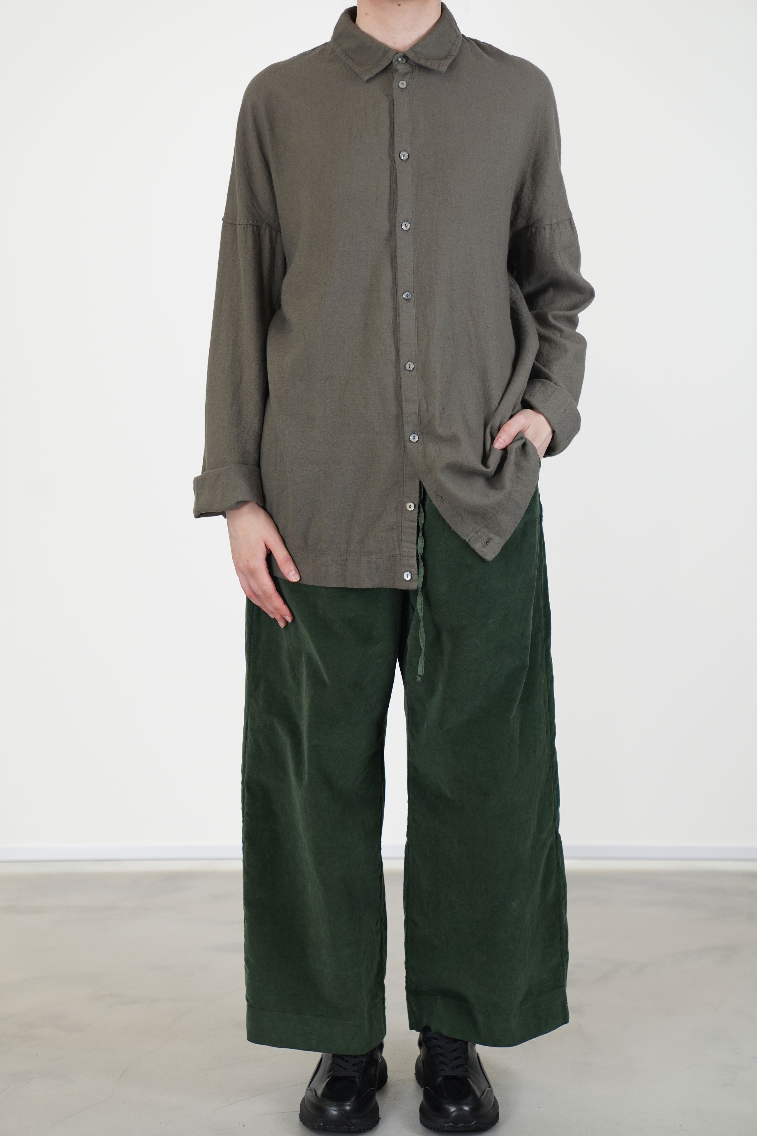 unisex collar shirt lwc taupe