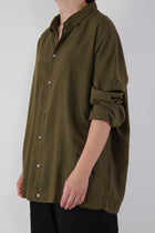 unisex collar shirt tvc olive