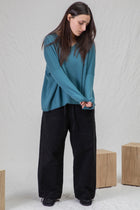 v neck sweater ws cashmere teal