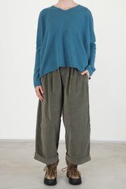 v neck sweater ws cashmere teal