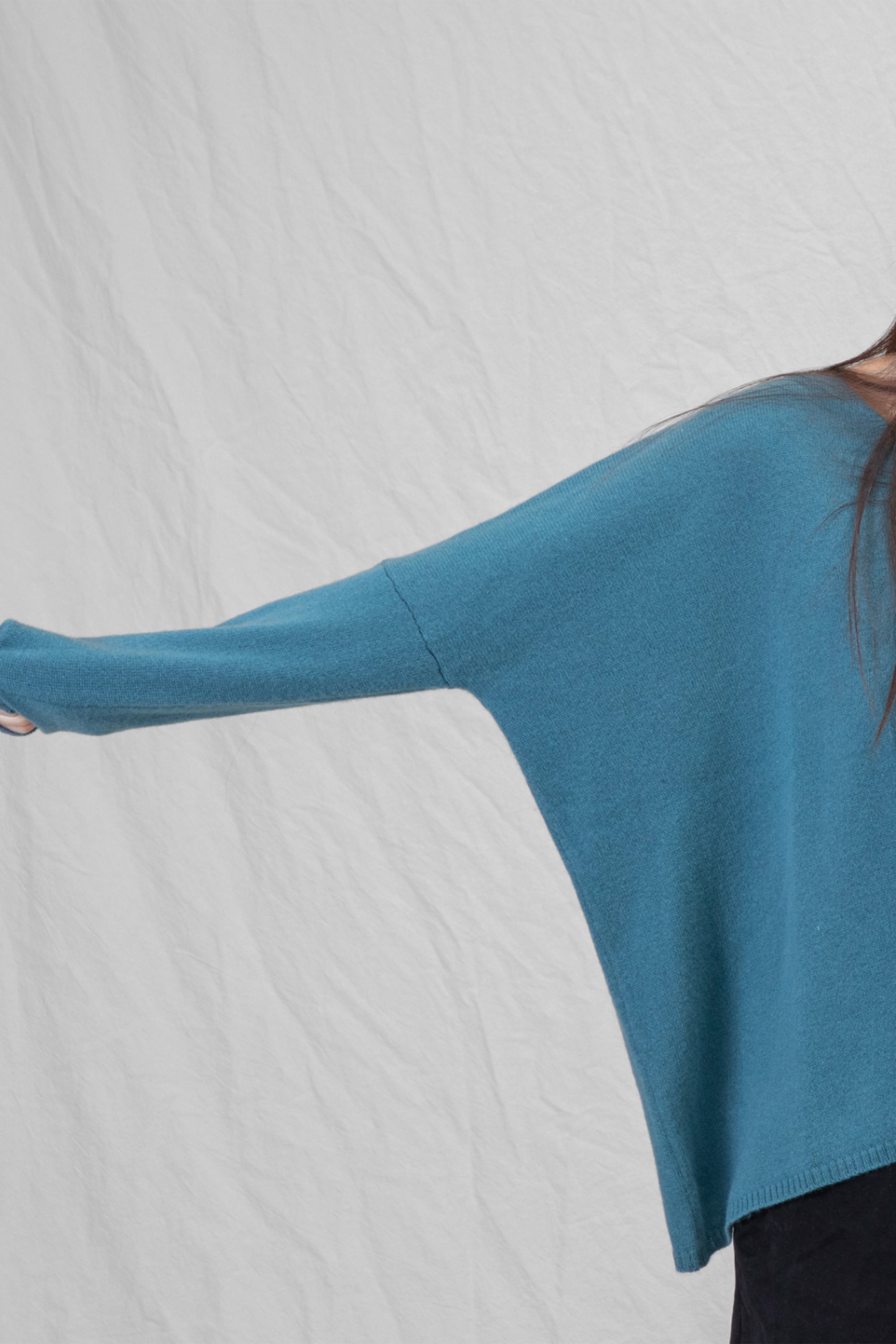 v neck sweater ws cashmere teal