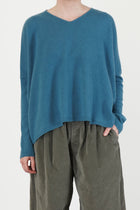 v neck sweater ws cashmere teal