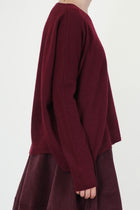 v neck sweater ws cashmere wine