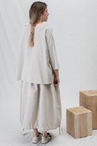 velvet balloon skirt oatmeal