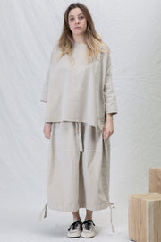 velvet balloon skirt oatmeal