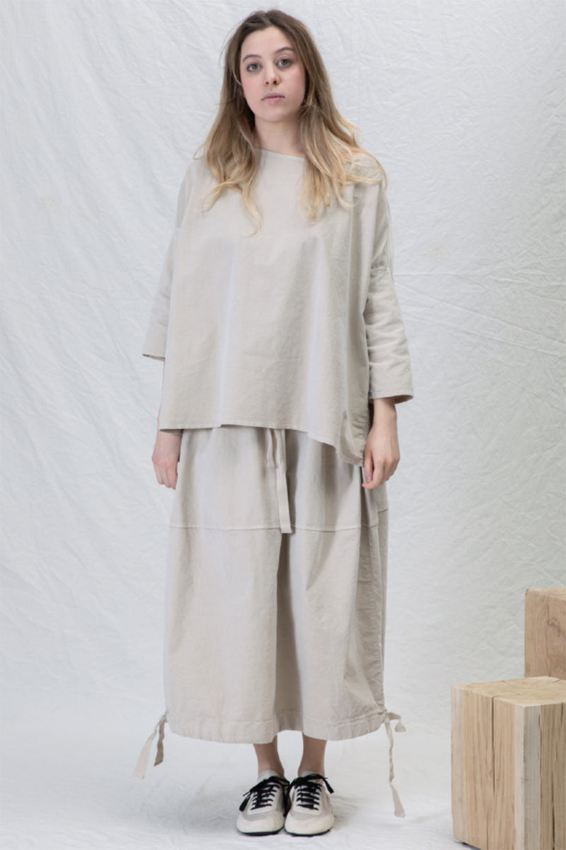 velvet balloon skirt oatmeal