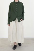 velvet balloon skirt oatmeal