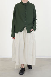velvet balloon skirt oatmeal