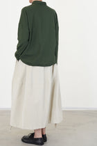 velvet balloon skirt oatmeal