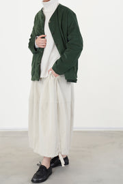 velvet balloon skirt oatmeal