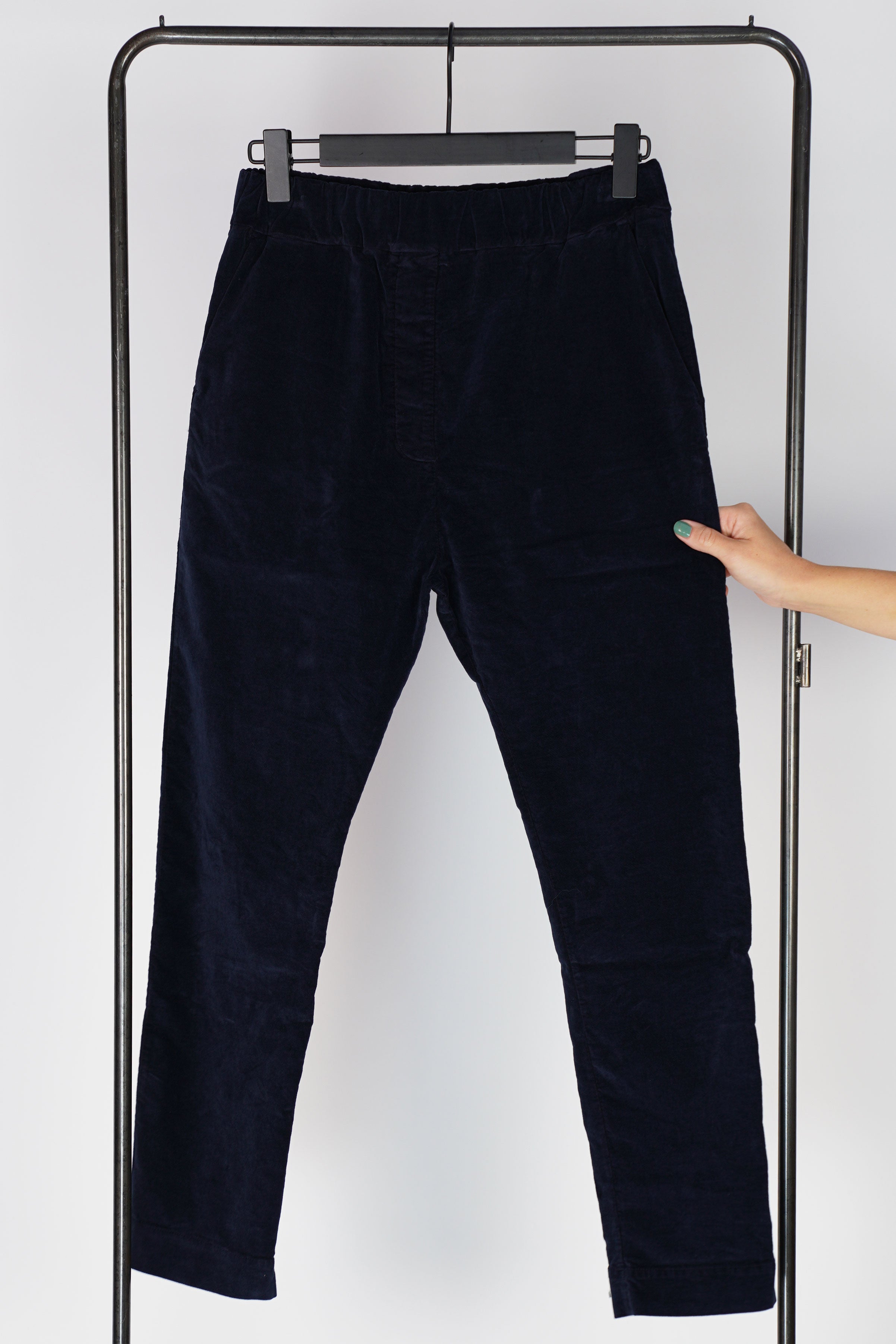 slim trousers velvet ink