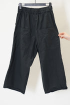 wide & short trousers tc black