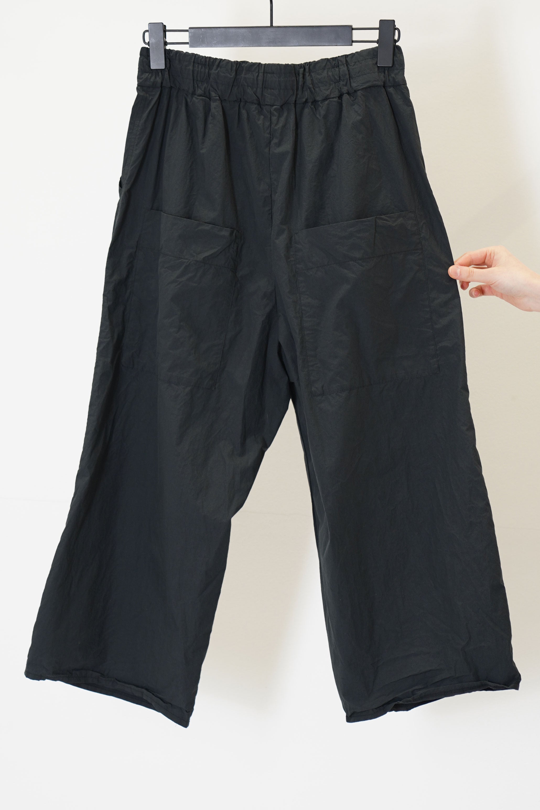 wide & short trousers tc black