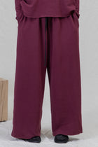 wide essential trousers jp wine