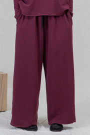 wide essential trousers jp wine