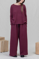 wide essential trousers jp wine