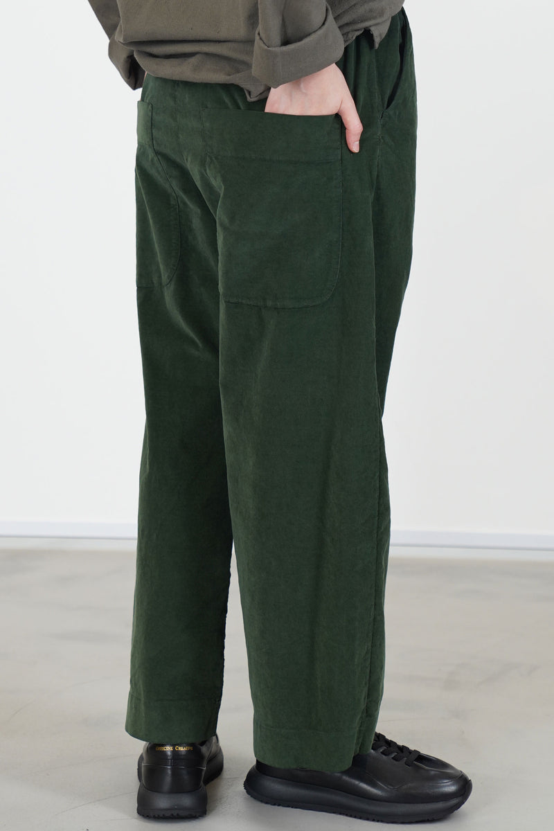 wide & long trousers v forest