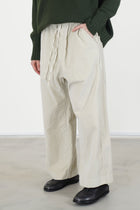 wide & long trousers v oatmeal