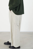 wide & long trousers v oatmeal