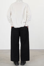 wide & long trousers wcc black