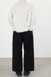 wide & long trousers wcc black