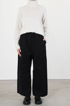 wide & long trousers wcc black