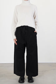wide & long trousers wcc black