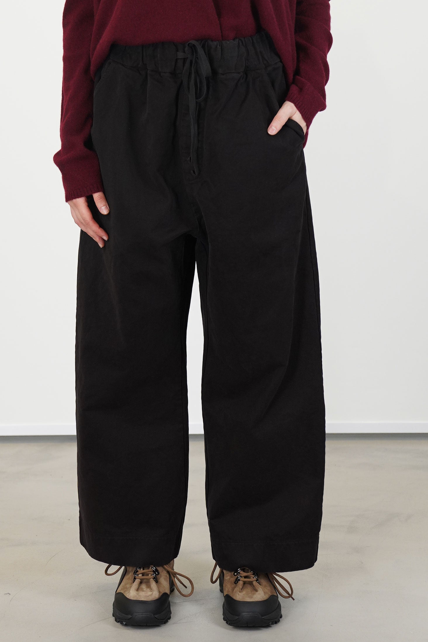 wide & long trousers wcc brown