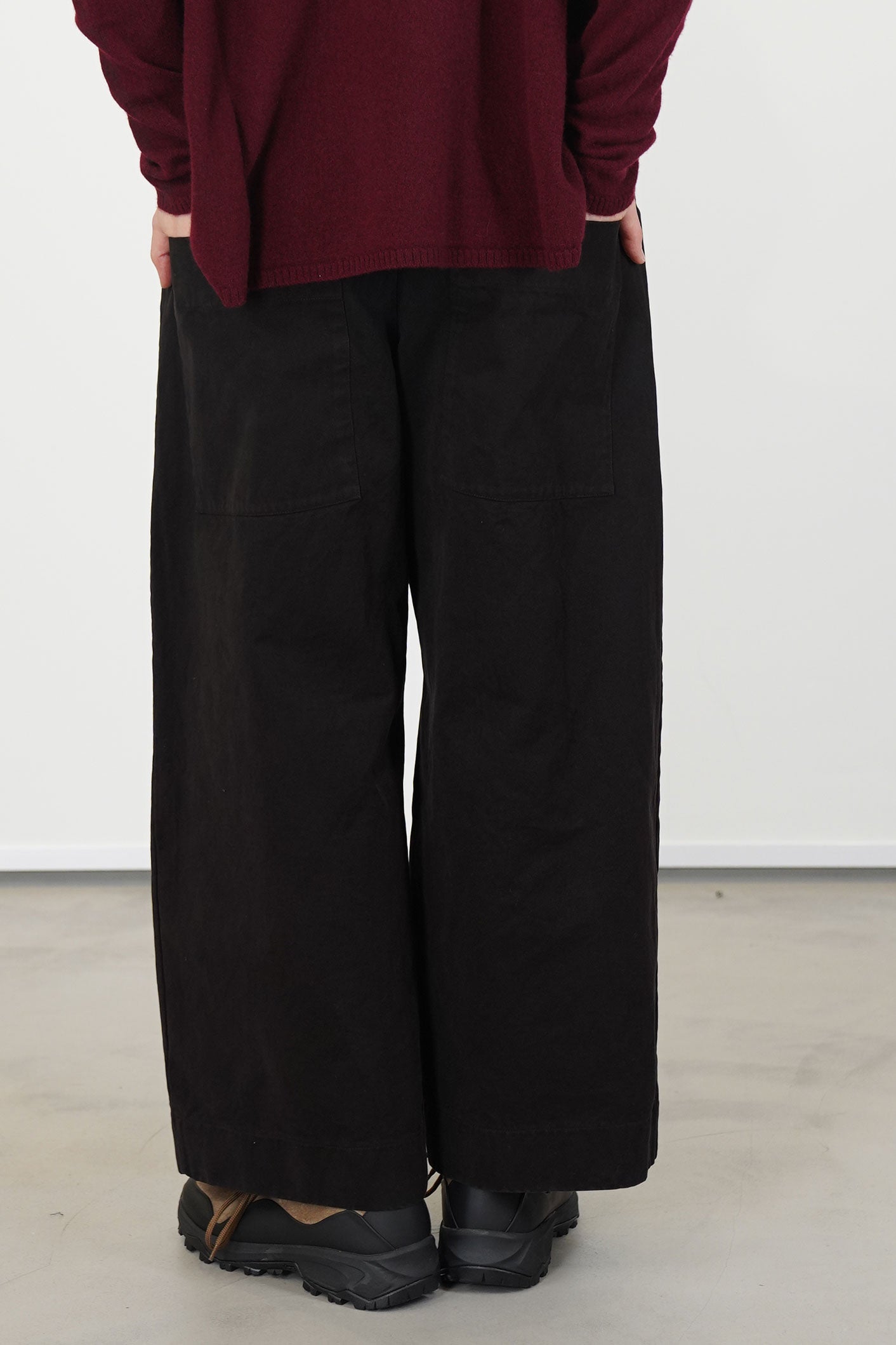 wide & long trousers wcc brown
