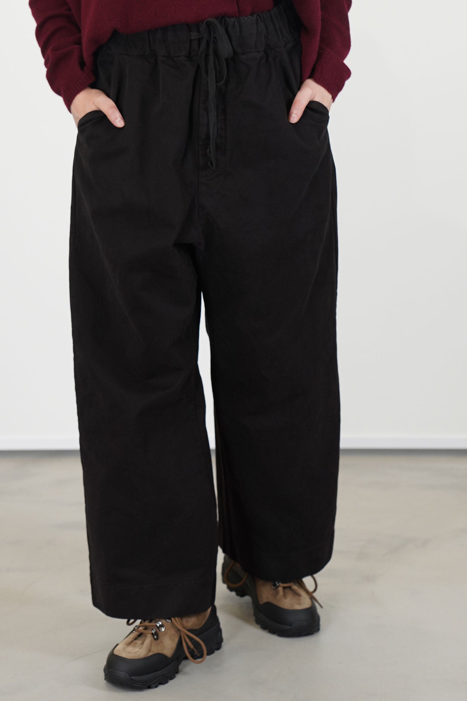 wide & long trousers wcc brown