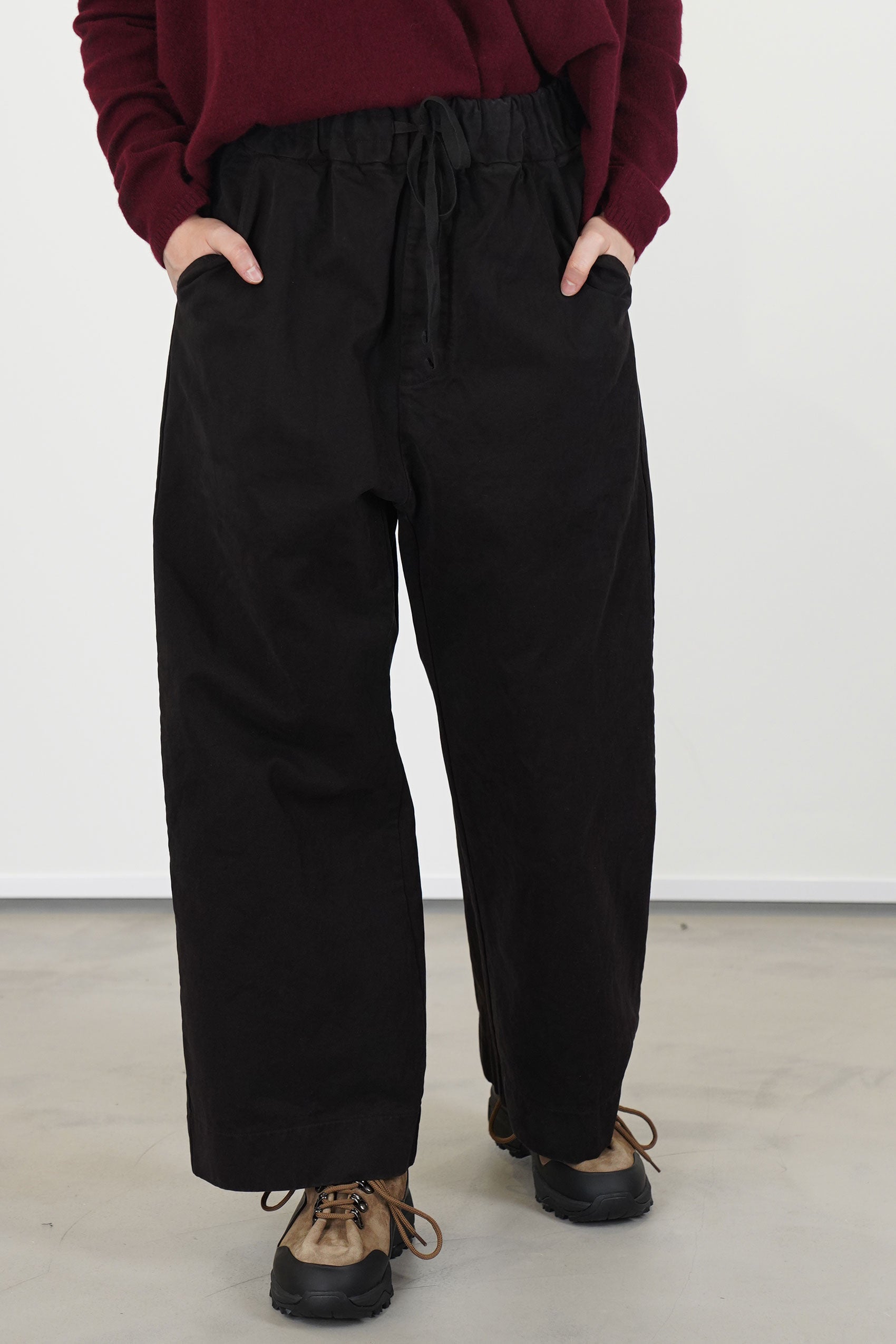 wide & long trousers wcc brown