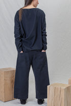 wide & short trousers wcc navy