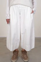 wide trousers velvet milk