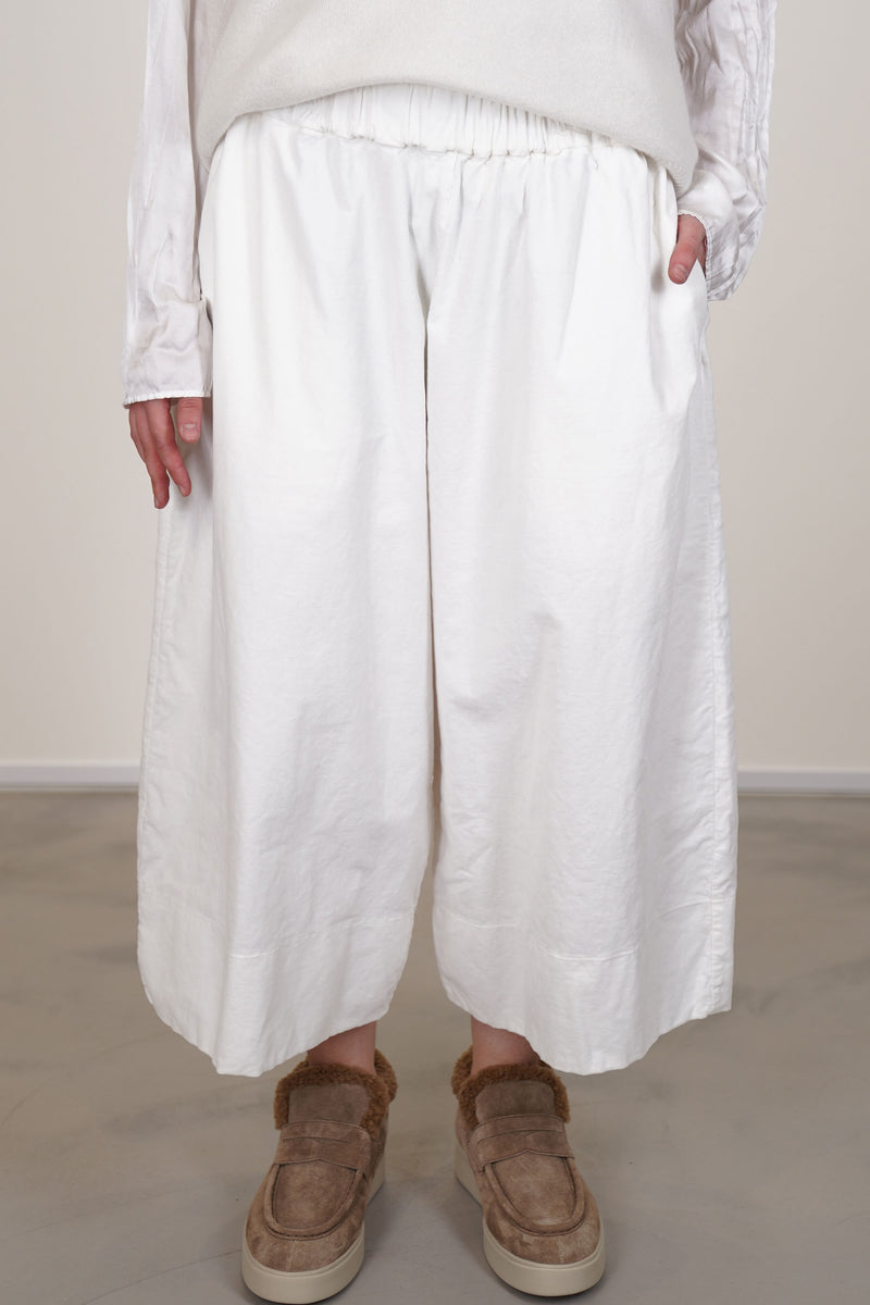 wide trousers velvet milk