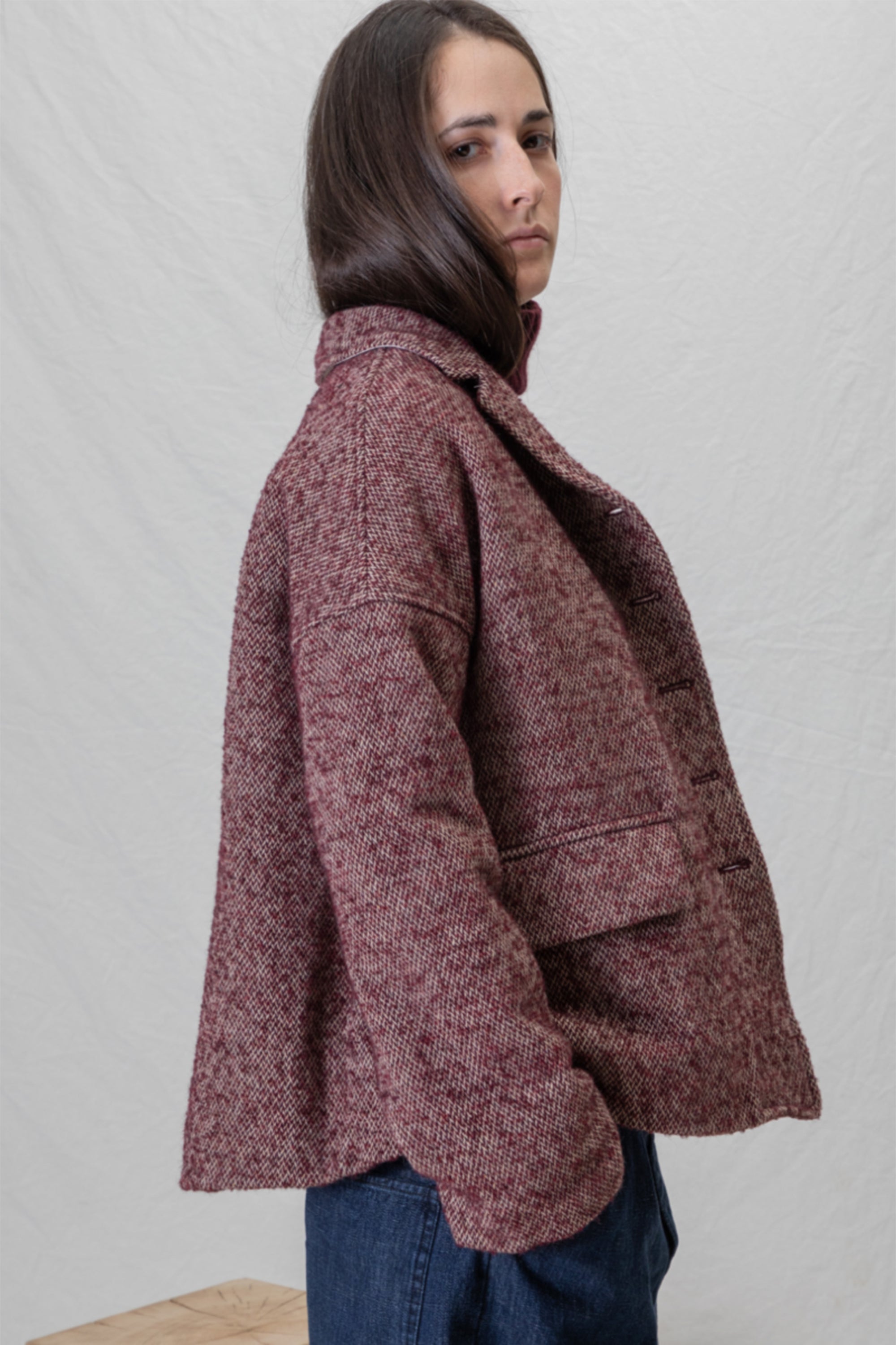 loose blazer pw wine