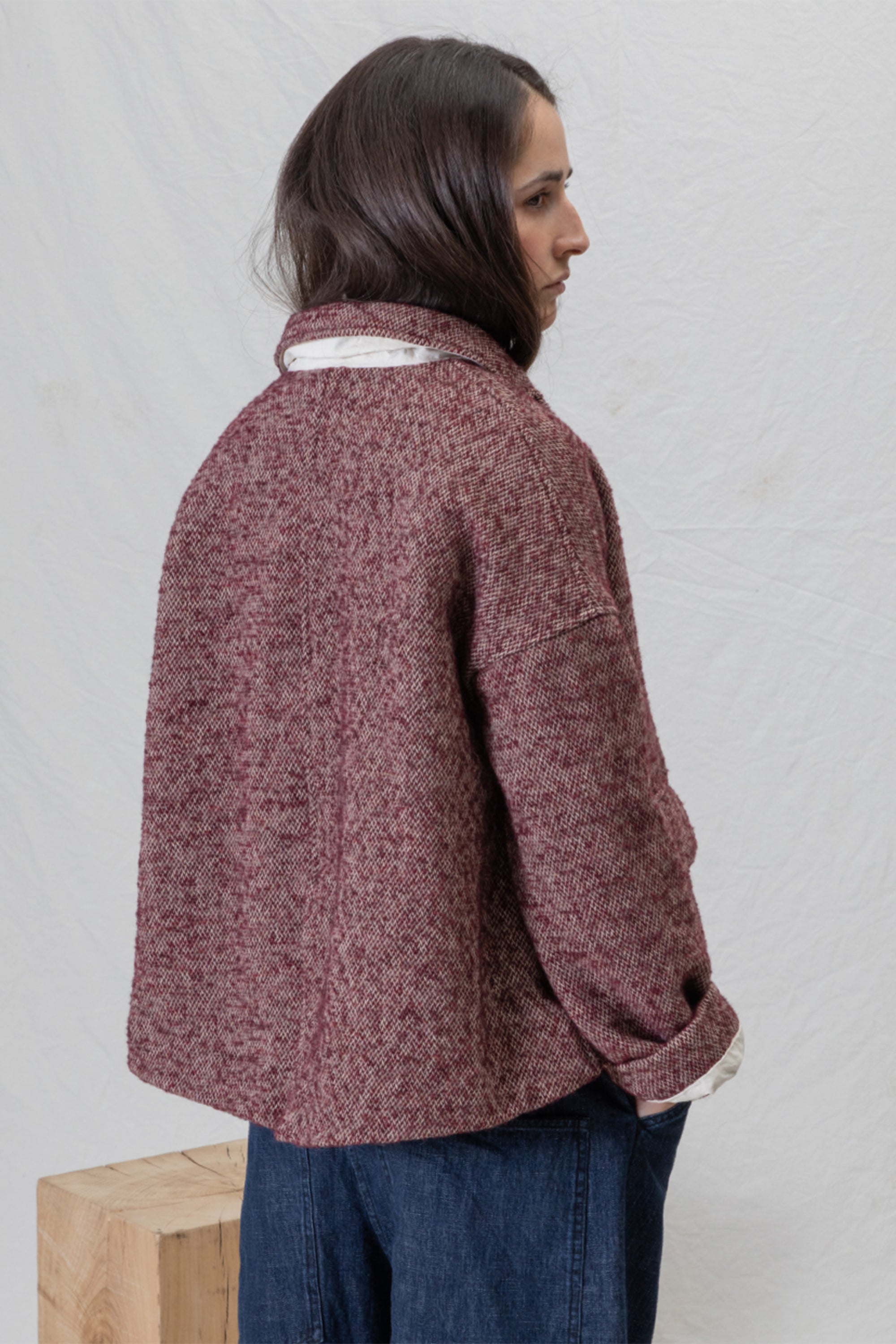 loose blazer pw wine