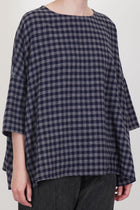 shirt cashmere stone blue check p1022/ts922