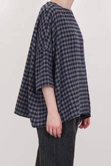 shirt cashmere stone blue check p1022/ts922