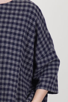 shirt cashmere stone blue check p1022/ts922