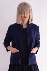 virgin wool jacket blue p1878/ts818