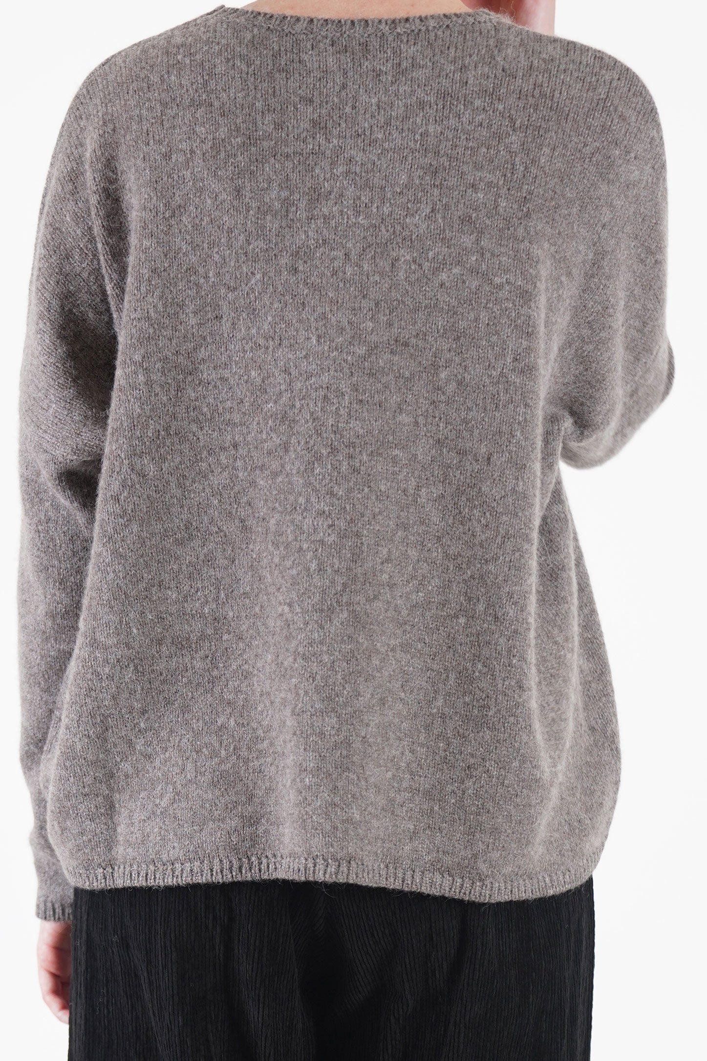 knitwear cashmere alpaca walnut p1890/ts932