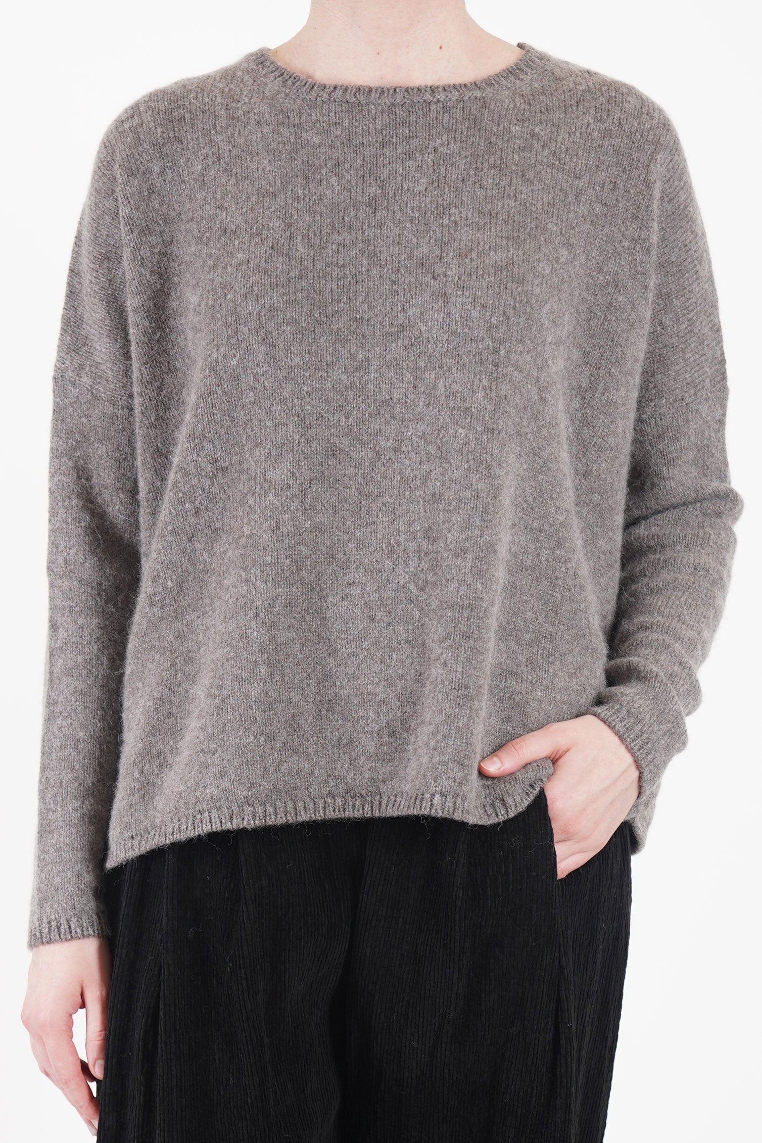 knitwear cashmere alpaca walnut p1890/ts932