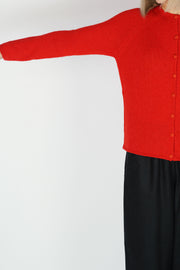 cashmere alpaca cardigan poppy p1893/ts829