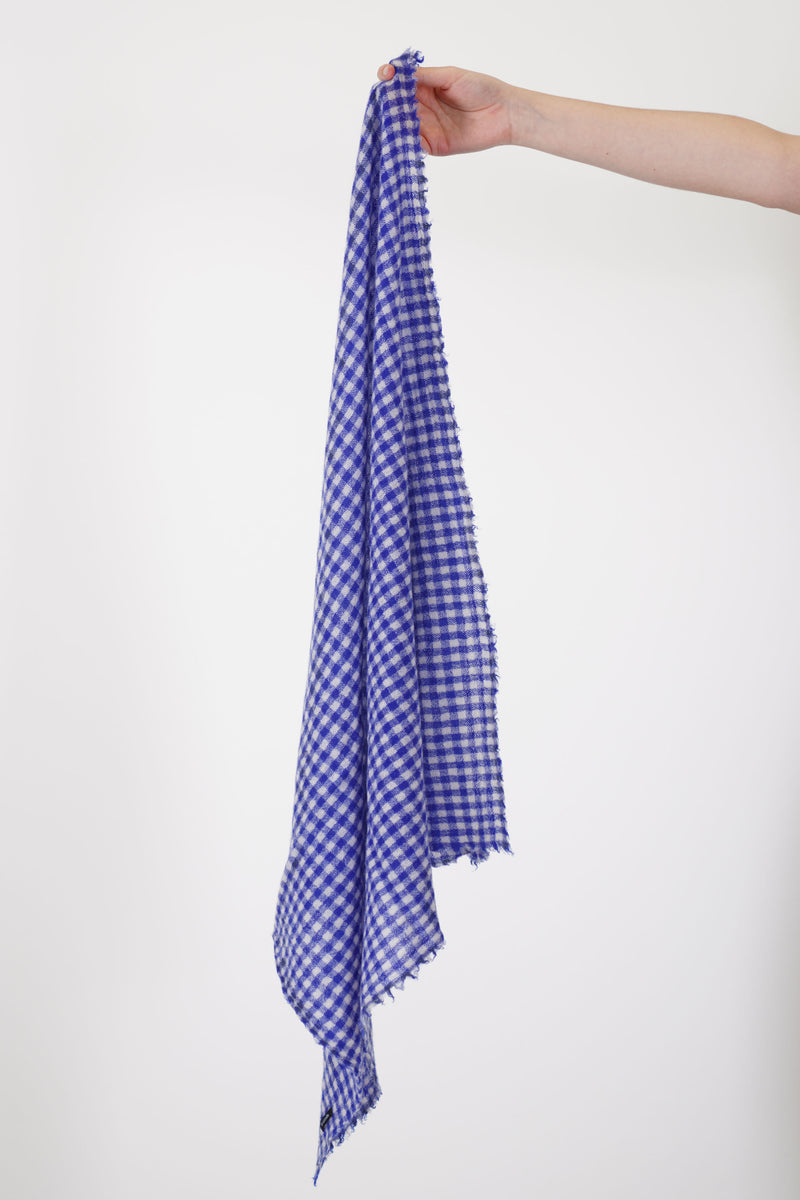 cashmere small stole electric blue p1909/ts933