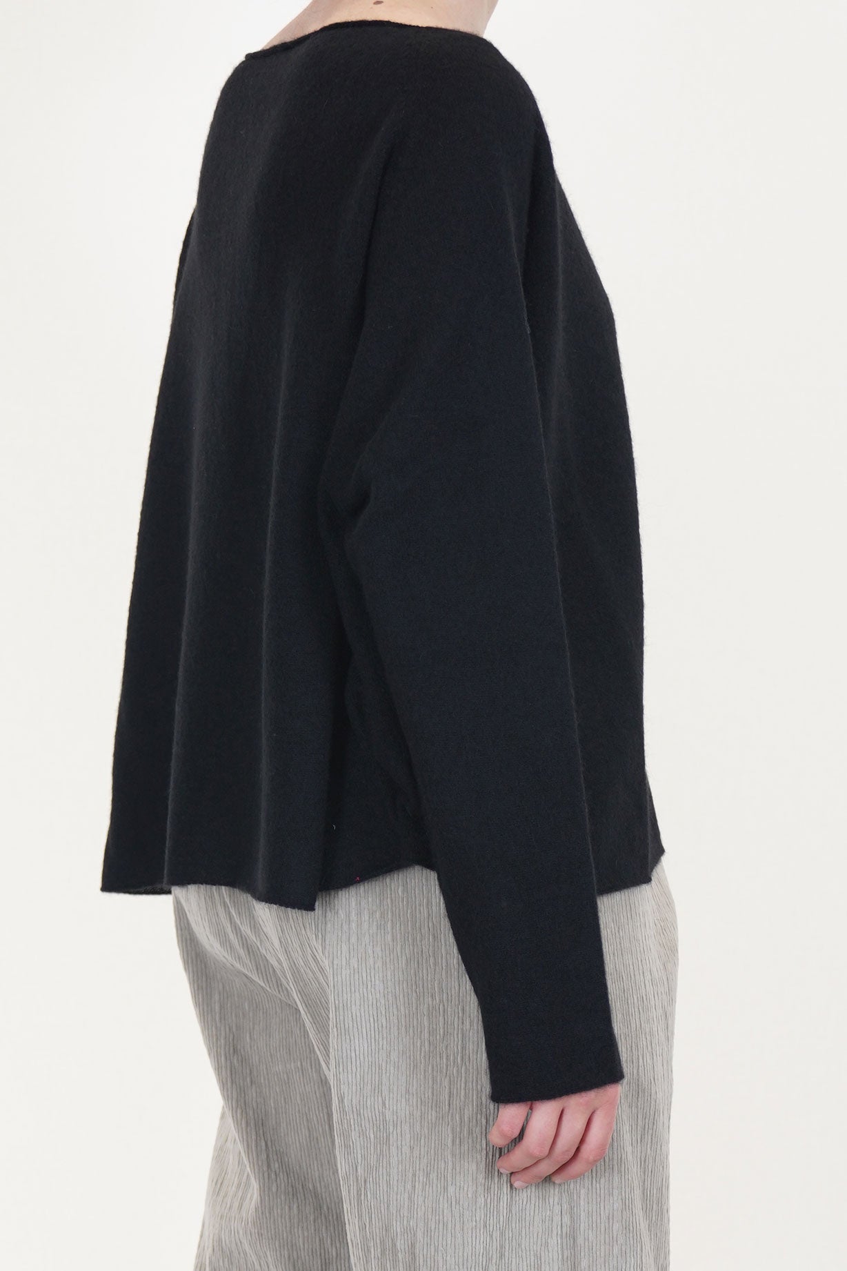 wool silk knitwear black p1919/ts931