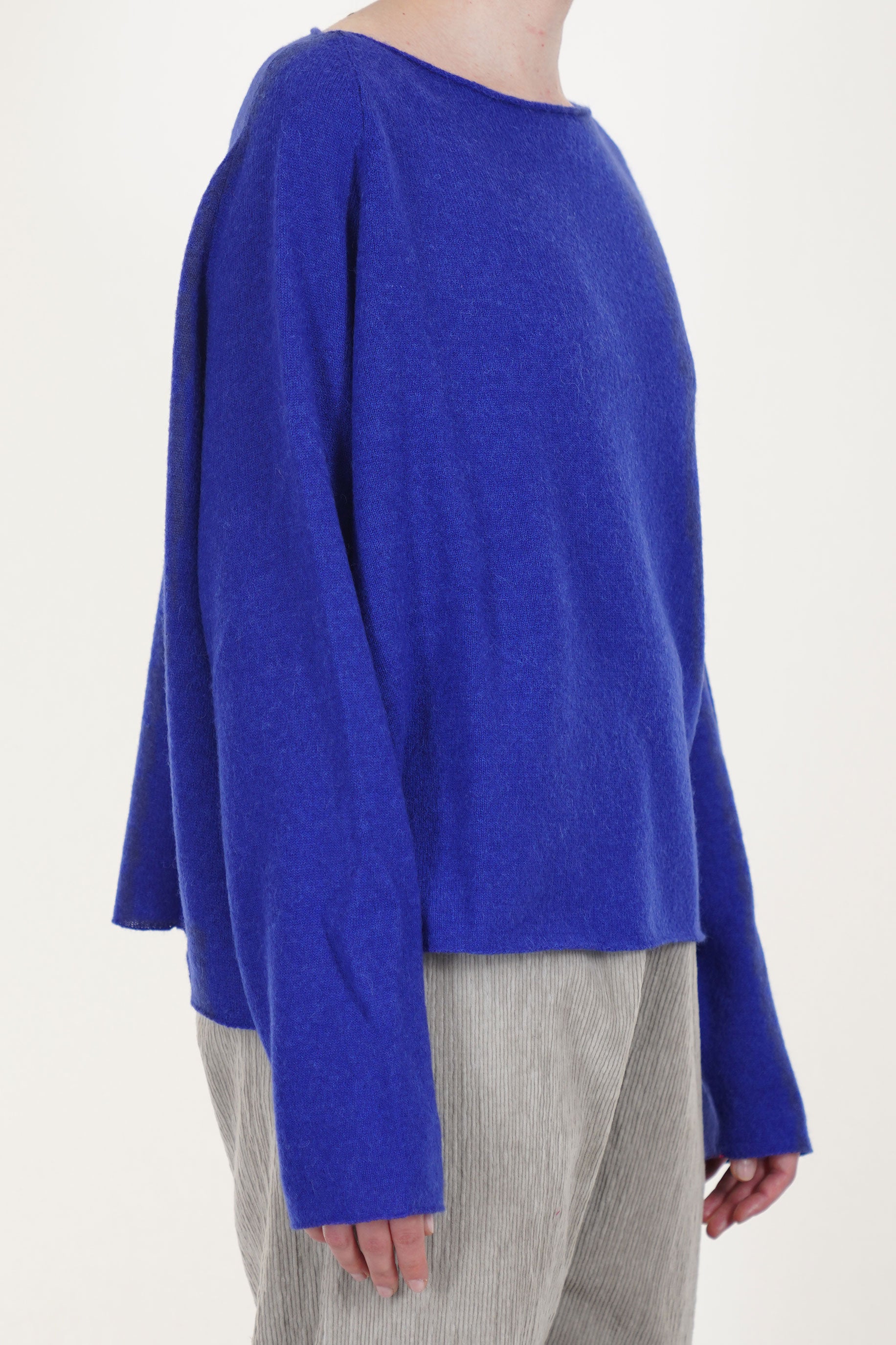 wool silk knitwear electric blue p1919/ts931