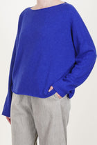 wool silk knitwear electric blue p1919/ts931