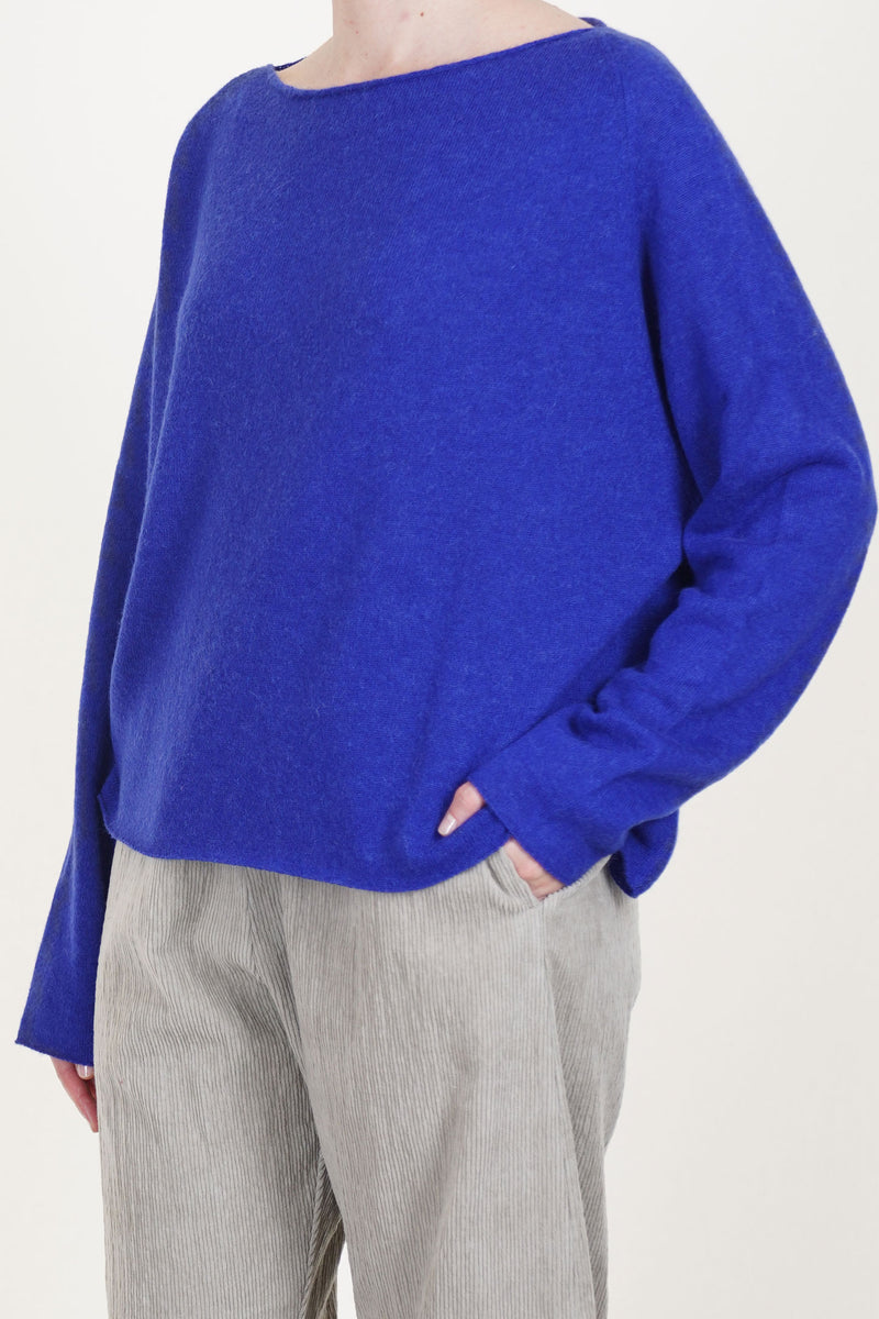 wool silk knitwear electric blue p1919/ts931