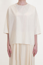apuntob (a.b) shirt natural crafted in soft and lightweight cotton crinkled material.