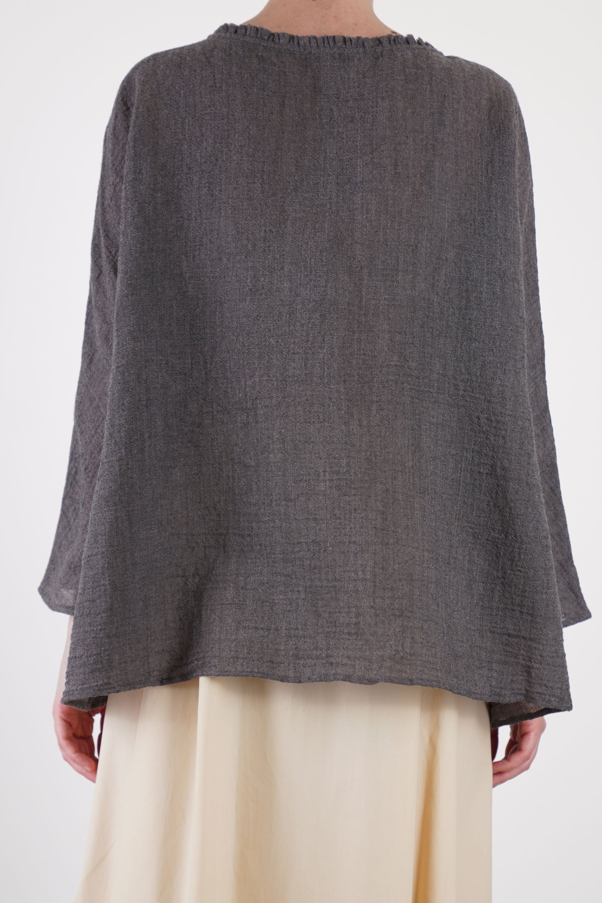 linen wool shirt walnut p2017/ts897